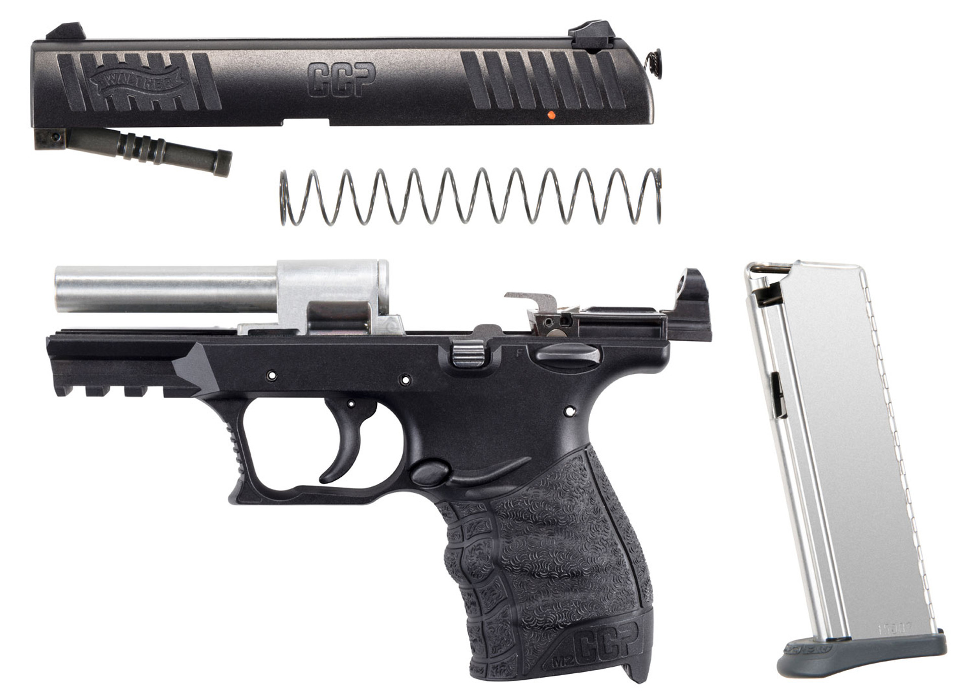 Walther Ccp M2 Compact 9mm 35 Barrel Manual Thumb Safety Black 8rd Impact Guns 0995