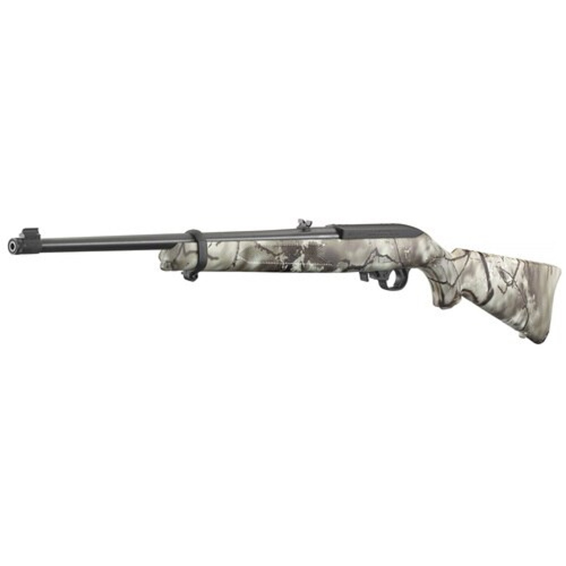 Ruger 10/22 Carbine 22 LR, 18" Threaded Barrel, Go Wild Camo Rock Star