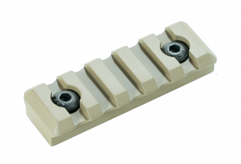 Timber Creek 5Slot Picatinny Rail Section, MLOK, Flat Dark Earth