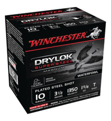 Winchester Super-X Drylok Plated SuperSteel 10 Ga, 3.5", 1-5/8oz, T Shot, 25rd/Box