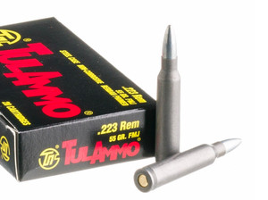 TulAmmo .223 Rem, 55gr, FMJ, Steel Case, 20rd Box