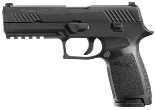 Sig P320 45 ACP 4.7In Nitron Black, Striker Siglite Modular Polymer Grip (2) 10Rd Steel MAG Rail