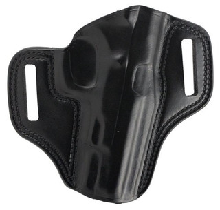 Galco Combat Master Belt Holster, Fits CZ 75B 9mm, Right Hand, Black Leather
