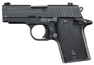 Sig P938, 9mm, 3In, Nitron, Blk, Sao, Contrast Sights, Polymer Grip, (1) 6RD Steel Mag, Ambi Safety