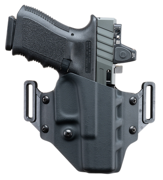 Crucial Concealment, Covert OWB, Outside Waistband Holster, Right Hand, Kydex, Black, Fits Sig P365
