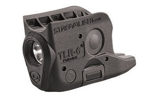 Streamlight TLR-6 Weapon Light fits Glock 42/43 White LED 100 Lumens 1/3N Lithium Battery Black Polymer No Laser