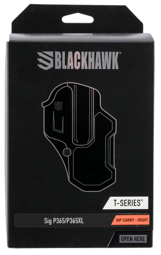 Blackhawk T-Series Sig P365/365XL, Level 2 Compact, Right Hand, Black