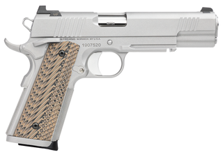 Dan Wesson Specialist 1911 Full Size, 45 ACP, 5" Barrel, Steel Frame, Black, G10 Grips, Rail, Ambidextrous Safety, Night Sights 8rd Mag