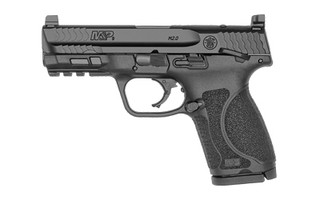 Smith & Wesson M&P 2.0, Optics Ready, Striker Fired, Compact Frame, 9mm, 4" Barrel, Thumb Safety, Black, 15Rd, 2 Mags, Tall White Dot Sights