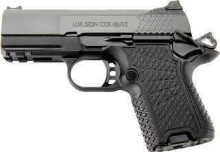 Wilson SFX9, Semi-automatic, Sub-Compact, 9mm, Metal Frame Pistol, 3.25" Barrel, Aluminum, DLC Finish, Black, Mag Out Safety, 15 Rounds, 2 Magazines, Lightrail