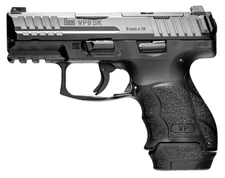 HK VP9SK 9mm, 3.39" Barrel, 3-Dot Sights, Black, 13rd