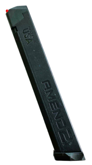 Amend2 A2-Stick 9mm, Fits Glock 17/19/26, Polymer, Black, 34rd