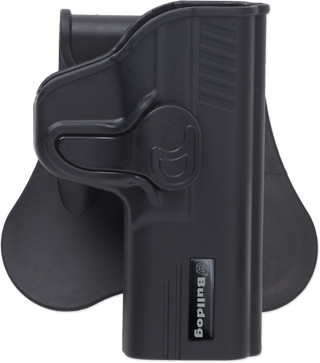 Bulldog Cases Rapid Release Polymer Holster, Fits Glock 19/23 Gen 1-4, Right Hand, Polymer, Black