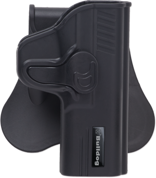 Bulldog Cases Rapid Release Polymer Holster, Fits Smith & Wesson M&P Shield, Right Hand, Polymer, Black