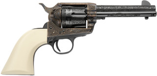 Pietta 1873 Del Rio Deluxe .45 LC, 4.75'' Barrel, Engraved frame/Barrel, White Grip, 6rd