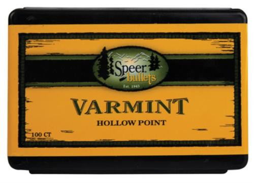 Speer Rifle Bullets Varmint .22 Caliber .224 55 Gr, Spitzer, Soft Point, 100/Box