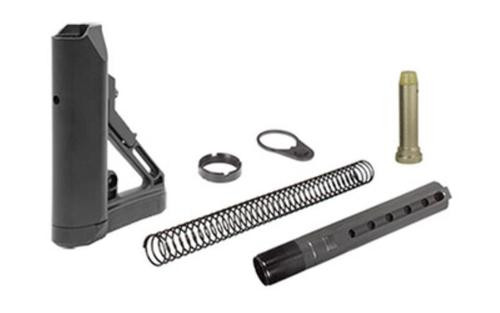 UTG Model 4 Combat Ops S1, Stock Kit, 6-Position Mil-Spec Stock Assembly, includes Extension Tube, Buffer, Buffer Spring, Tear-drop Ring and Castle Nut, Black