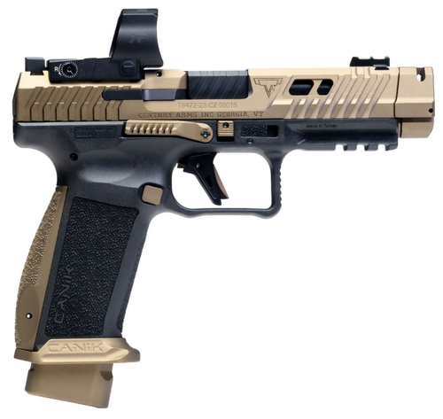 Canik TTI Combat Optic Package 9mm, 4.6" Barrel, Bronze Cerakote, MeCanik MO3 Optic, 21rd