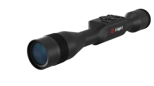 ATN X-Sight 5 LRF Night Vision Scope, 3-15x30mm, Black, Smart Mil-Dot Reticle, Laser Rangefinder