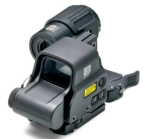 EOTech HHS VI EXPS & G43 Magnifier Combo Matte Black 1x/3x 1.20" x 0.85" 1 MOA Red Dot/68 MOA Ring