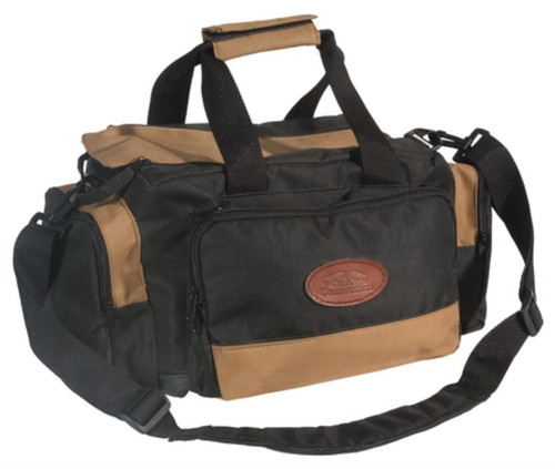 Outdoor Connection Deluxe Range Bag Multiple Pockets Water Resistant Tan and Black