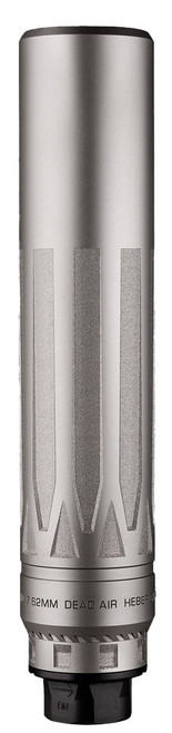 Dead Air Armament Nomad LTi XC 8.8" Length, Rated Up to 300 Remington Ultra Magnum, Titanium, Bead Blasted Finish, Silver, Xeno Adapter & DA124 Omni Brake