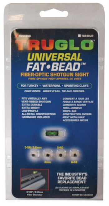 Truglo Fat Bead Shotgun Sight Universal Green