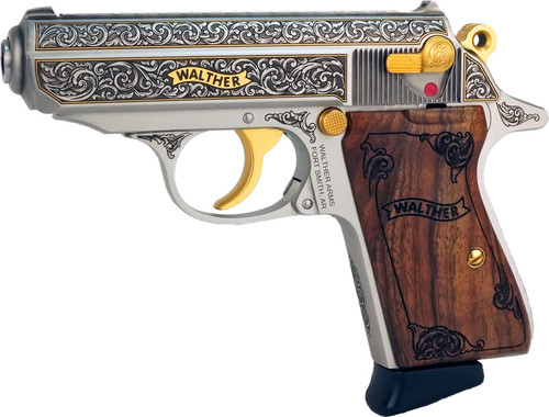 Walther PPK/S Turkish Walnut Wood Grips – Arkansas Version, Authentic Vintage Style