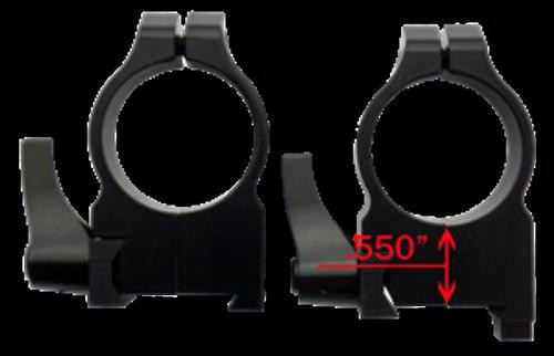 CZ 1 Quick Detach High Gloss Scope rings for the CZ 550 