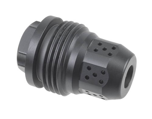 JK Armament Bald Eagle Compensator, 1/2x28" TPI, Black, Stainless Steel