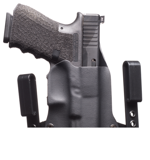 BlackPoint Tactical Mini Wing Inside Waistband Holster, Fits Glock 19/23/32, Black Kydex, 15 Degree Cant