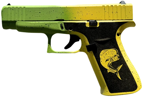 Glock 43x 9mm, 3.41" Barrel, Mahi Cerakote, Polymer Frame, 10rd