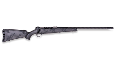 Weatherby Mark V Backcountry Guide TI 7mm Backcountry, 20" Threaded Barrel, Carbon Fiber w/ Black Sponge Stock, Black Rec, 4rd