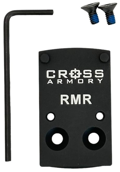 Cross Armory Adapter Plate Black Oxide Aluminum Compatible  RMR Optics
