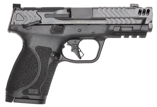 Smith & Wesson Performance Center M&P9 M2.0 Compact 9mm, 4.22" Ported Barrel, Night Sights, Safety, Flat-Face Trigger, Optics Ready, 2x10rd Mags