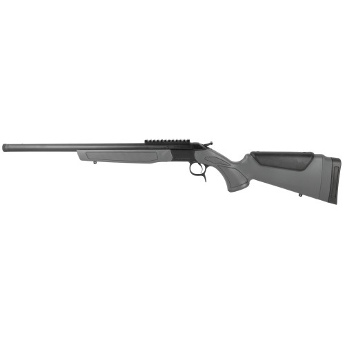 CVA Scout V2, 44 Magnum, 20" Threaded Barrel, Matte Finish, Black, Scope Rail, Synthetic Stock, Gray, 1 Round