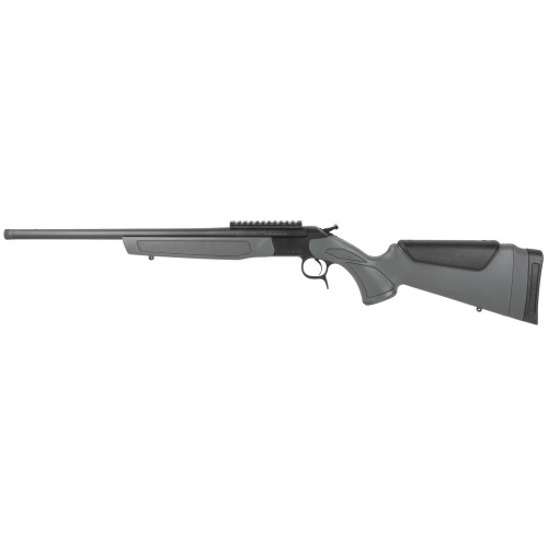 CVA Scout V2, 308 Winchester, 20" Threaded Barrel, Matte Finish, Black, Scope Rail, Synthetic Stock, Gray, 1 Round