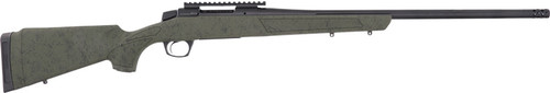CVA Cascade XT 350 Legend 4rd,22" Graphite Black Cerakote Fluted Threaded Barrel, Graphite Black Cerakote Picatinny Rail, Fixed Olive Drab Green Black Webbing Synthetic Stock, Left Hand