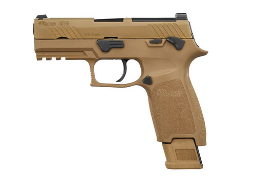 Sig Sauer P320 M18 9mm, 3.9" Barrel, SIGLITE Night Sights, Manual Safety, Optics Ready, 21rd