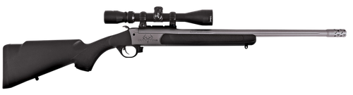 Traditions Outfitter G3 360 Buckhammer 22" Tungsten Cerakote Chrome Lined Steel/ Target Crown Barrel, Tungsten Cerakote Drilled & Tapped Receiver, Black Stock
