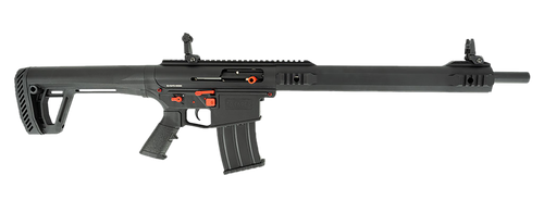 Tokarev Shotguns TT-12 PRO 12 Ga, 3", 18.5" Barrel, Black with Red, 3 Choke Tubes, Front/Rear Flip Sights, 5rd