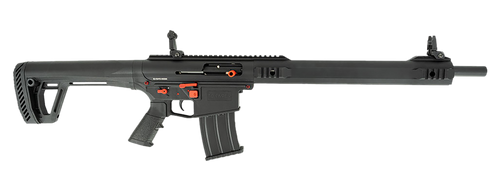 Tokarev TT-12 PRO 12 Ga, 3", 18.5" Barrel, Black with Red Accents, 3 Choke Tubes, Front/Rear Flip Sights, 5rd