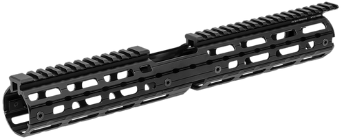 Leapers Quad Rail Handguard Aluminum Matte Black Receiver