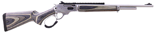Rossi R95 Laminated 444 Marlin, 18"Barrel, Matte Finish, Silver, Ghost Ring Sight, Picatinny Rail, Laminate Stock, 7 Round