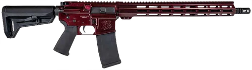 Shark Coast Tactical Blaze Red 5.56 NATO 30+1 16" Barrel, Blaze Cerakote, M-LOK Handguard, Magpul SL-K Black Polymer Stock, Black Polymer Grip