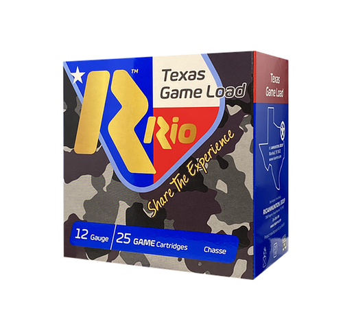 Rio Texas Game Load High Velocity 12 Gauge 2.75" 1 1/4oz 6Shot, 25rd Box