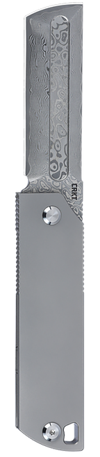 CRKT Ancestor Folding Knife, 3.6" Satin D2 Tanto Blade, Black/Brown Striped G10 Handle, Liner Lock