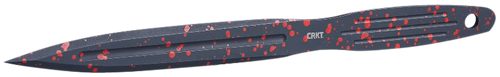 CRKT Onion Throwing Knives, 6.25" 1050 Carbon Steel Spear Point, Black and Red Powder Coat, 3 Pack