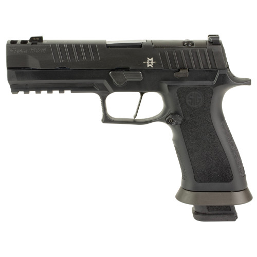 Sig Sauer P320 MOD 9mm, 3.9" Two Port Slide Integrated Expansion Chamber, DLC Black, XRay Sights, Optics Ready, Full Length X-Series Grip, 3x21rd Mags