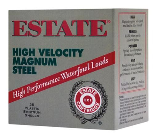 Estate High Velocity Magnum Steel 20 Ga, 3", 1oz, 2 Shot, 25rd/Box